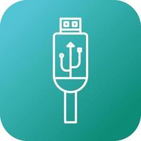 Usb Cable Vector Icon