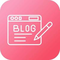 Blog Vector Icon