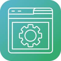 Browser Setting Vector Icon
