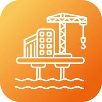 Oil Platform Vector Icon