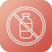 No Liquids Vector Icon