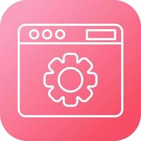 Web Settings Vector Icon