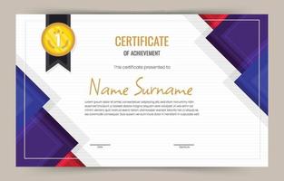 Modern Simple Certificate of Achievement vector