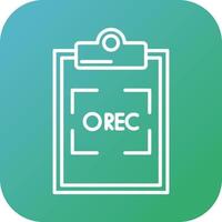 Record Vector Icon