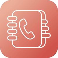 Contact Book Vector Icon