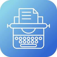 Typewriter Vector Icon