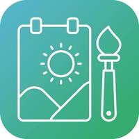 Childrens Painting Vector Icon