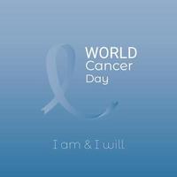World Cancer Day. Sticker. Vector Illustration