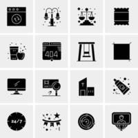 16 Universal Business Icons Vector Creative Icon Illustration to use in web and Mobile Related project