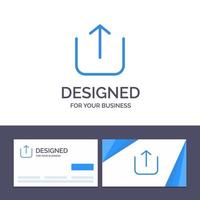 Creative Business Card and Logo template Instagram Up Upload Vector Illustration