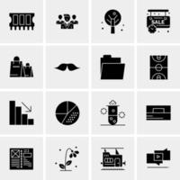 16 Universal Business Icons Vector Creative Icon Illustration to use in web and Mobile Related project