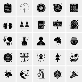 25 iconos de negocios universales vector ilustración de icono creativo para usar en proyectos relacionados con la web y dispositivos móviles