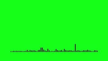 Bar A Audio Spectrum Green Screen Background video