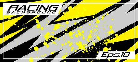 racing car livery wrap background design vector