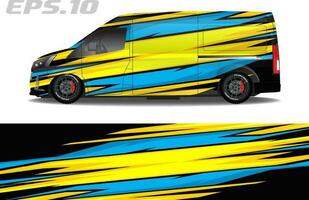 vector cargo van livery racing motif