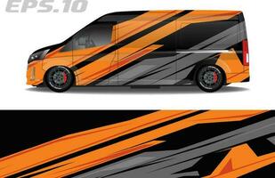 vector cargo van livery racing motif