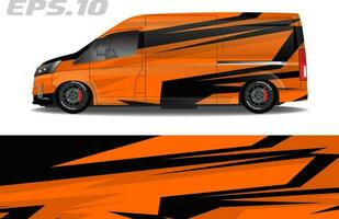 Gravis design for car livery stickers with abstract racing motifs vector