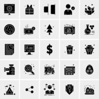 25 iconos de negocios universales vector ilustración de icono creativo para usar en proyectos relacionados con la web y dispositivos móviles