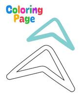 Coloring page with Arrow for kids vector