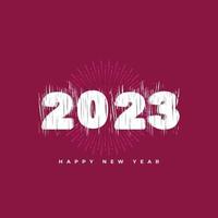 2023 Happy New Year logo text design.Collection of 2023 Happy New Year symbols.Greeting Card, Banner, Poster. Vector Illustration..eps