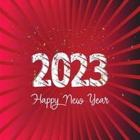 2023 Celebration of Happy New Year text colorful scatter effect graphics design.eps vector