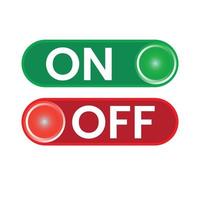 On Off button, Power On Off Vector, Power Button Line Icon. vector