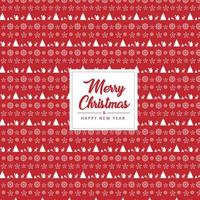 pattern  merry christmas greeting card vector