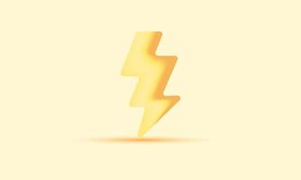 illustration realistic icon 3d bolt great design any purposes isolated on background vector