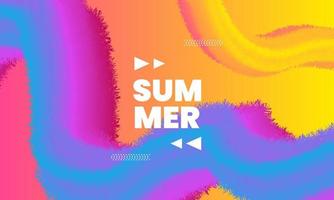 illustration electronic music fest summer wave poster background vector