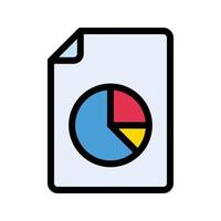 ilustración vectorial de informe de archivo en un fondo. símbolos de calidad premium. iconos vectoriales para concepto y diseño gráfico. vector