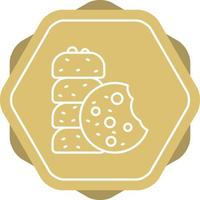 icono de vector de galleta