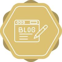 icono de vector de blog