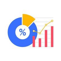 Data management system, statistics element concept illustration flat design vector eps10. modern graphic element for landing page, empty state ui, infographic, icon