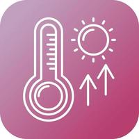 High Temperatures Vector Icon