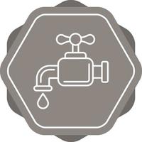 Water Faucet Vector Icon