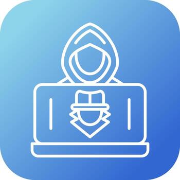 icono de vector de hacker