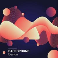 Gradient Abstract Wave Background Vector