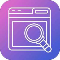 Web Search Vector Icon