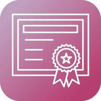 Certificate Vector Icon