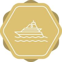 Yacht Vector Icon