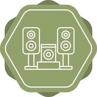 icono de vector de sistema de música