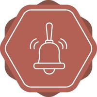 icono de vector de campana de anillo