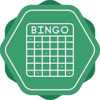 icono de vector de bingo