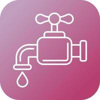 Water Faucet Vector Icon