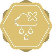 sin icono de vector de lluvia