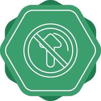 No Passing Vector Icon