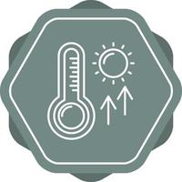 High Temperatures Vector Icon