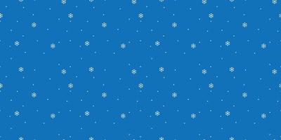 Blue seamless snowflake pattern in the night vector