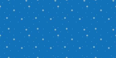 Blue seamless snowflake pattern in the night vector