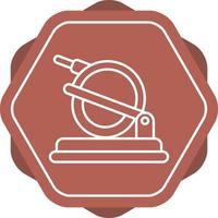 icono de vector de máquina de sierra